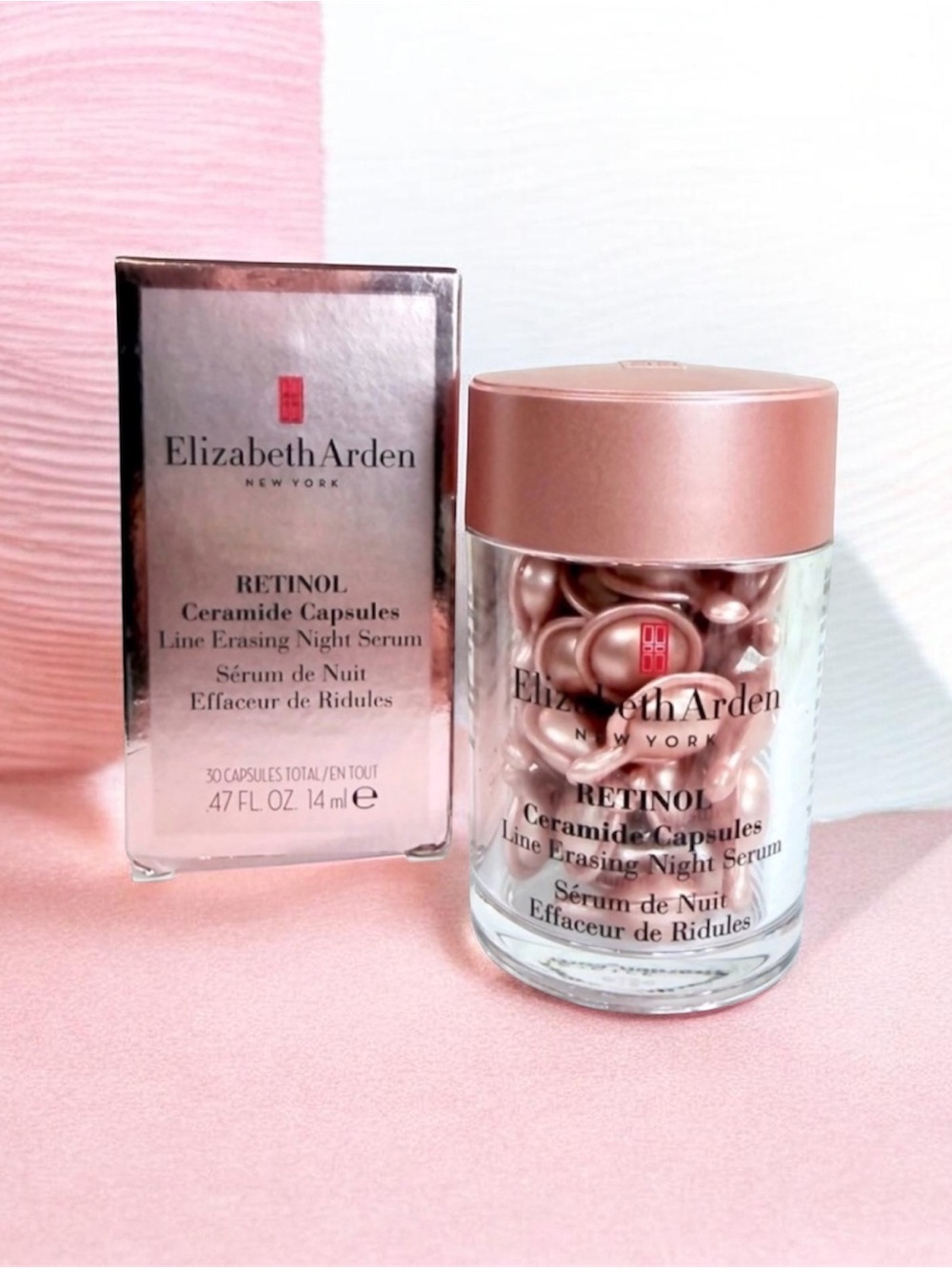 Elizabeth Arden Retinol Ceramide Line Erasing Night Serum Capsules – 30 ct